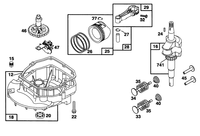 Engine Briggs and Stratton Model 127702 0645 01