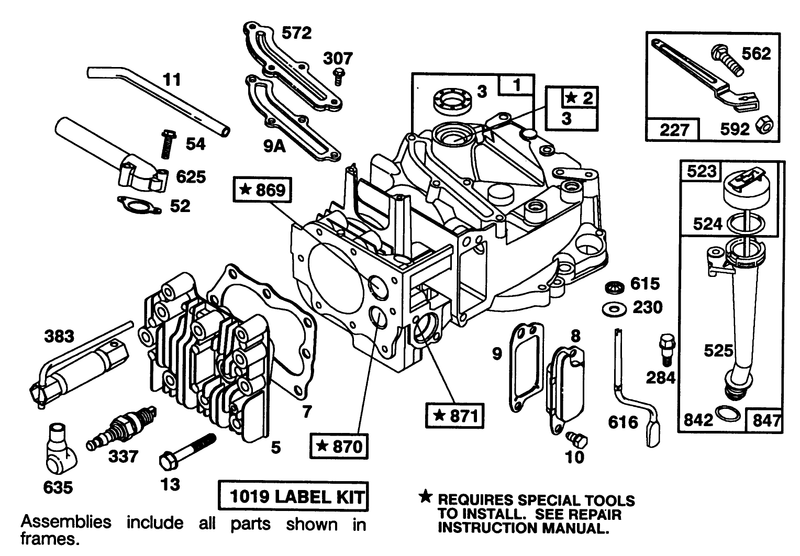 Engine Briggs and Stratton Model 122702 3171 01