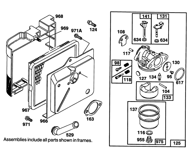 Engine Briggs and Stratton Model 122702 3171 01