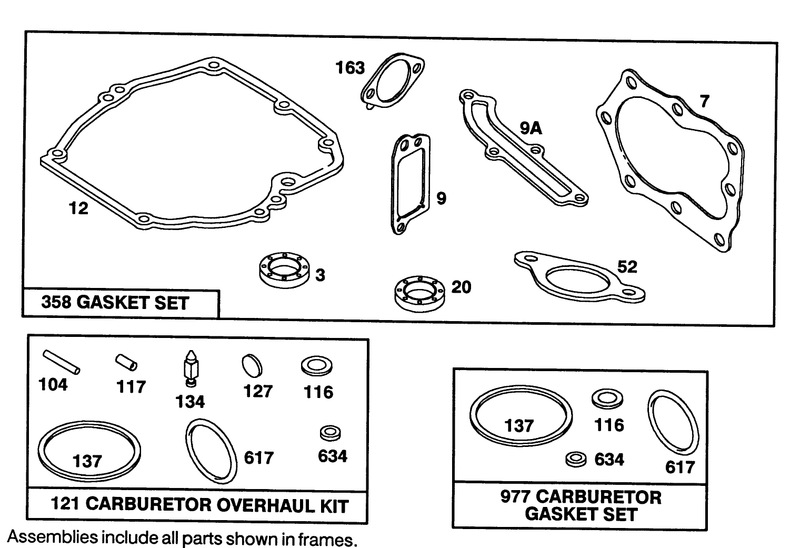 Engine Briggs and Stratton Model 122702 3171 01