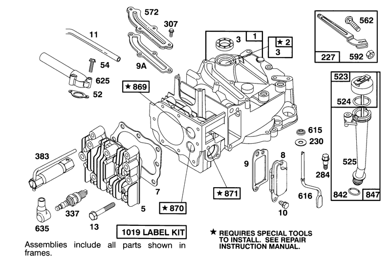 Engine Briggs and Stratton Model 122702 3171 01