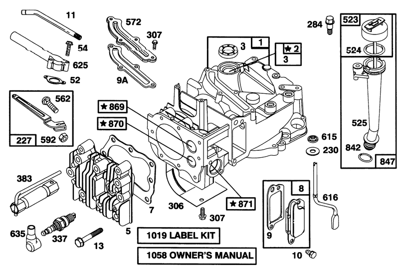Engine Briggs and Stratton Model 127702 0645 01
