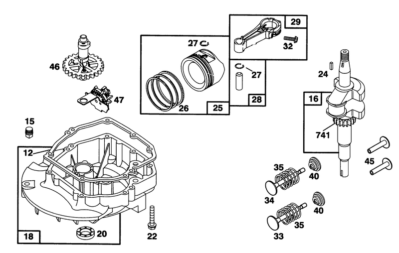 Engine Briggs and Stratton Model 127702 0645 01