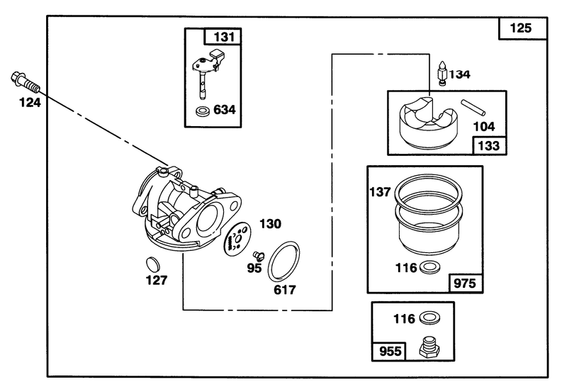 Engine Briggs and Stratton Model 127702 0645 01