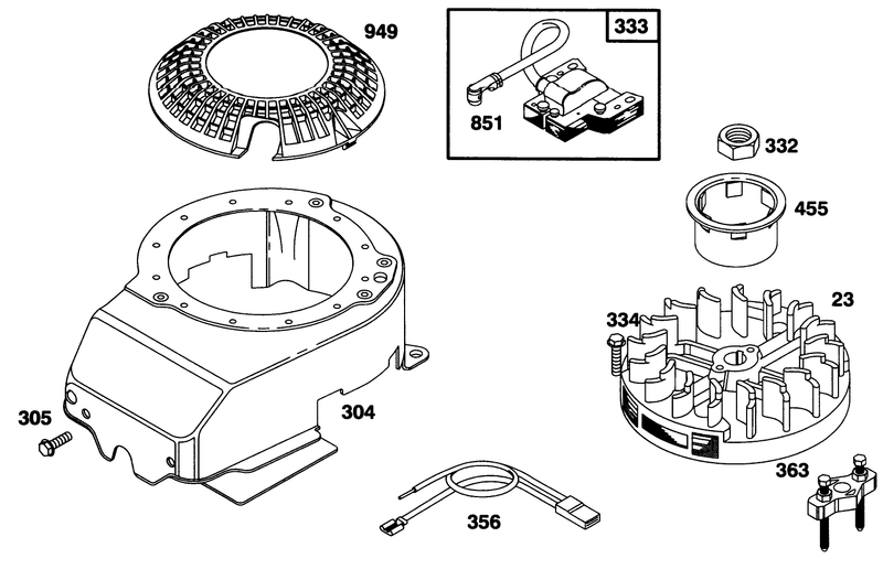 Engine Briggs and Stratton Model 127702 0645 01