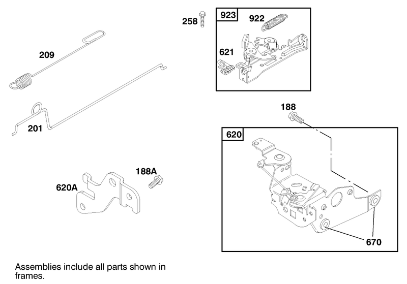 Engine Briggs and Stratton Model 127702 1745 E1 serial No 8901374 and Up