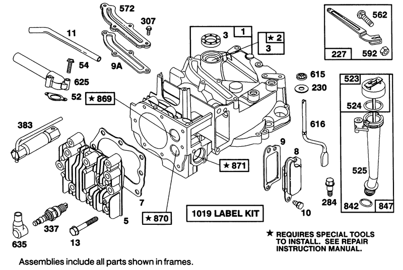 Engine Briggs and Stratton Model 122707 3187 01