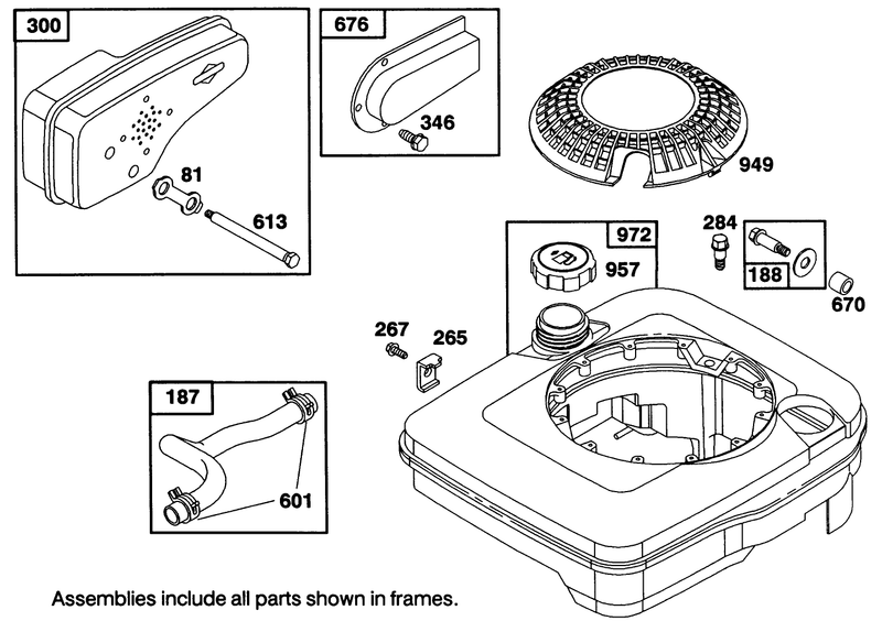 Engine Briggs and Stratton Model 122707 3187 01