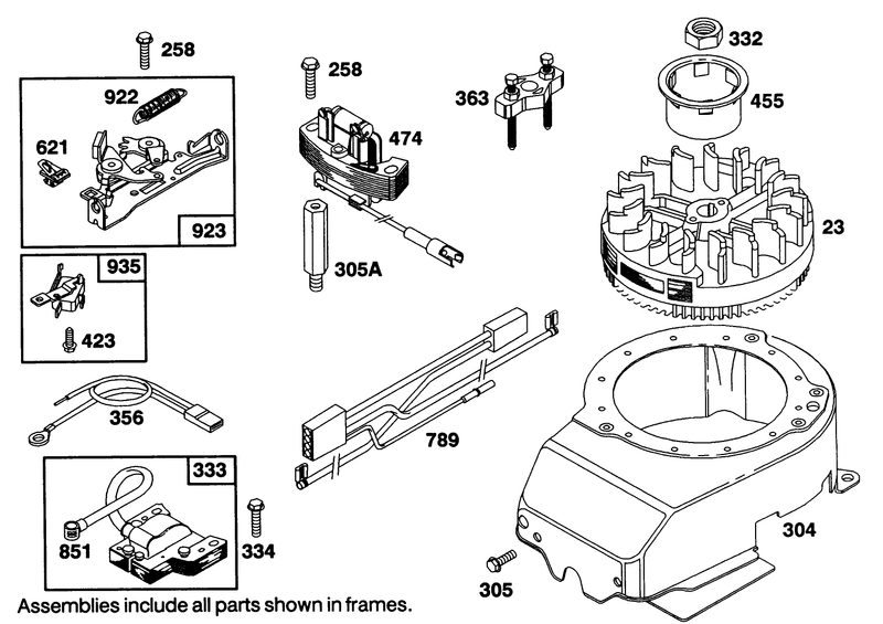 Engine Briggs and Stratton Model 122707 3187 01