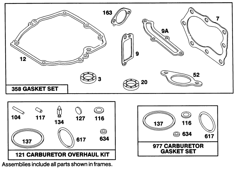 Engine Briggs and Stratton Model 122707 3187 01