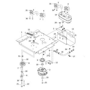 ENGINE MOUNTING, GUARDS AND MUFFLER