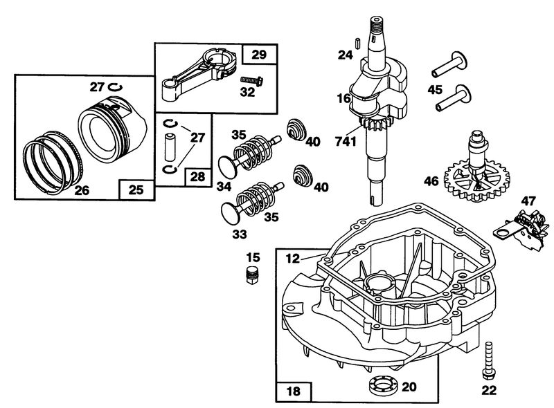 Engine Briggs and Stratton Model 122702 3171 01
