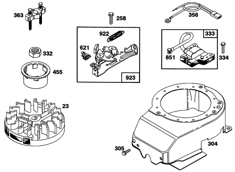 Engine Briggs and Stratton Model 122702 3171 01