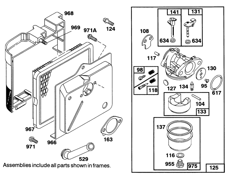 Engine Briggs and Stratton Model 122702 3171 01