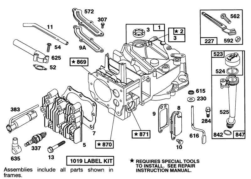 Engine Briggs and Stratton Model 122702 3171 01