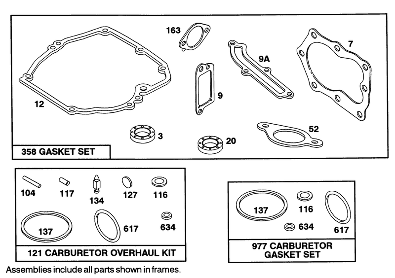 Engine Briggs and Stratton Model 122702 3171 01