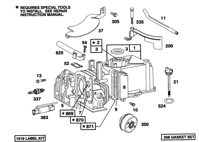 Engine Briggs and Stratton Model 95902 3153 01