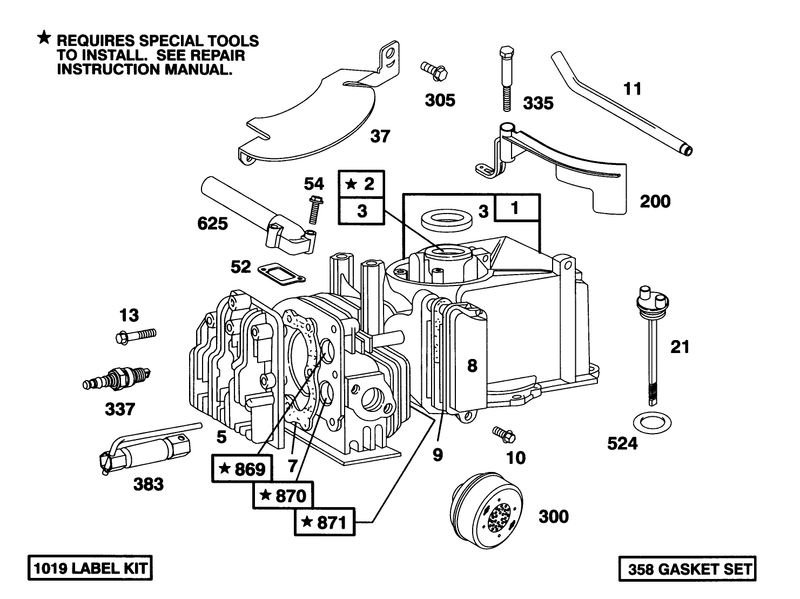 Engine Briggs and Stratton Model 95902 3153 01