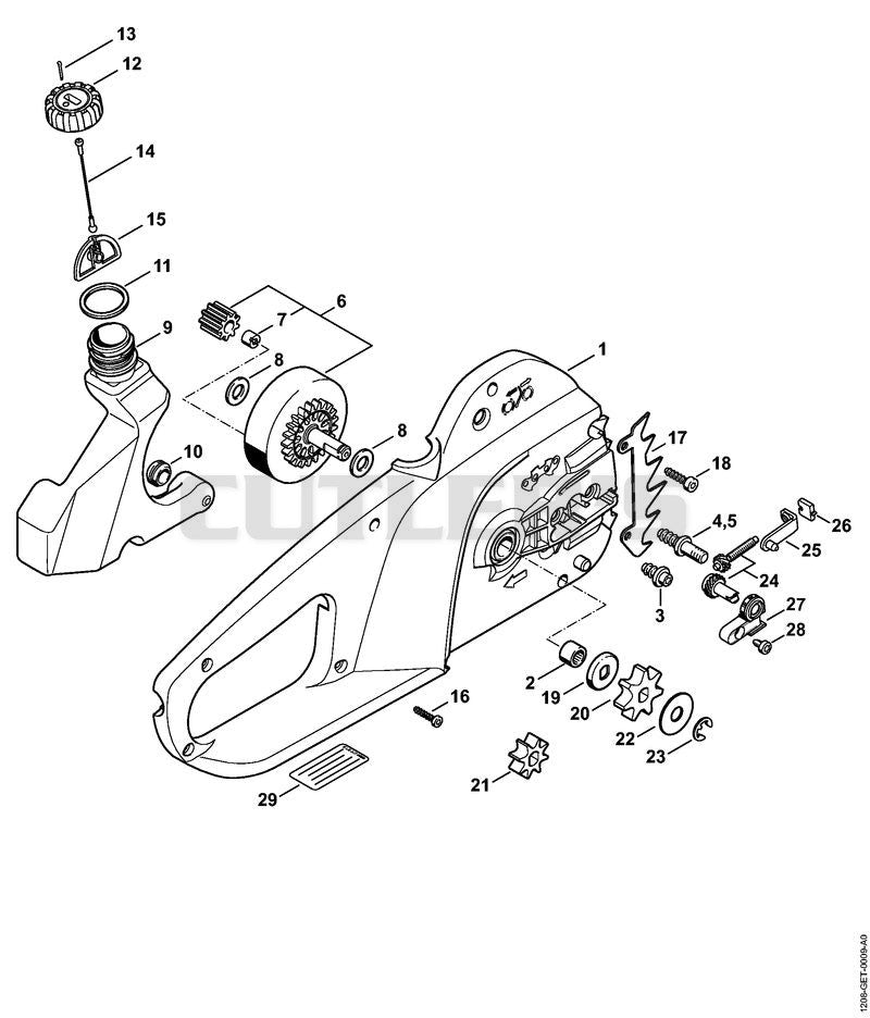 Handle housing