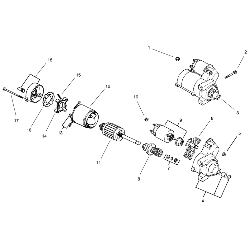 Group 7 Starting System Model 73471 Only