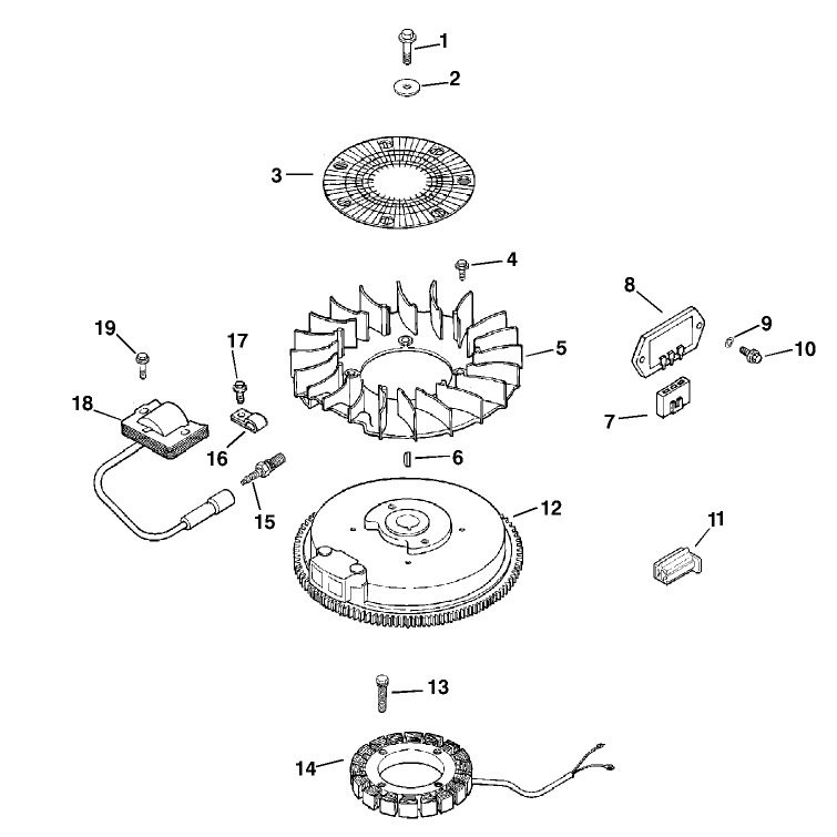 Group 5 Ignitionelectrical Assembly Kohler Model Cv15t-41607