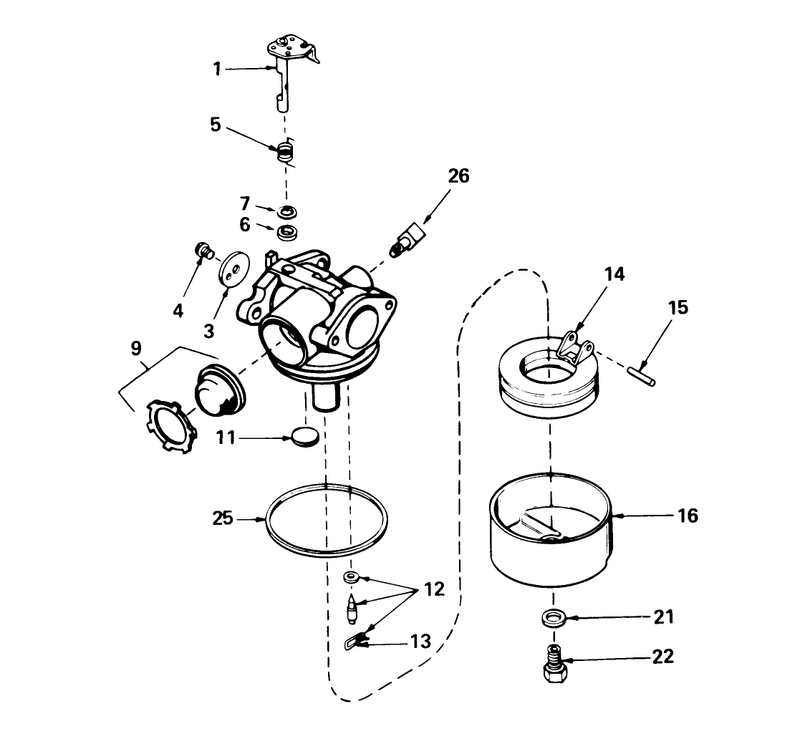 Carburetor No 632098