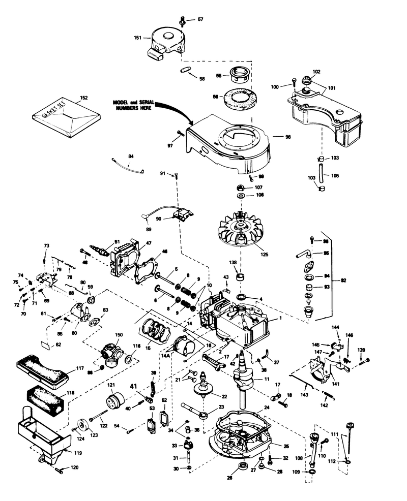 Engine Tecumseh Model No Tvs90 43228d