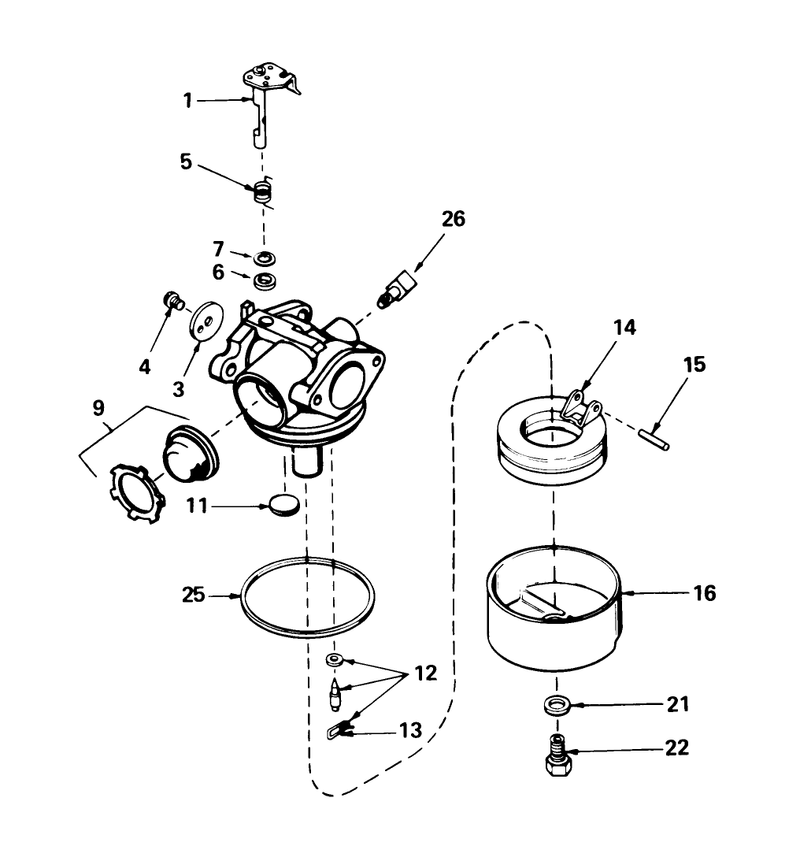 Carburetor No 632098