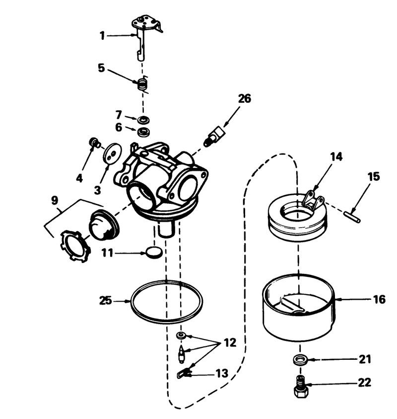 Carburetor No 632098