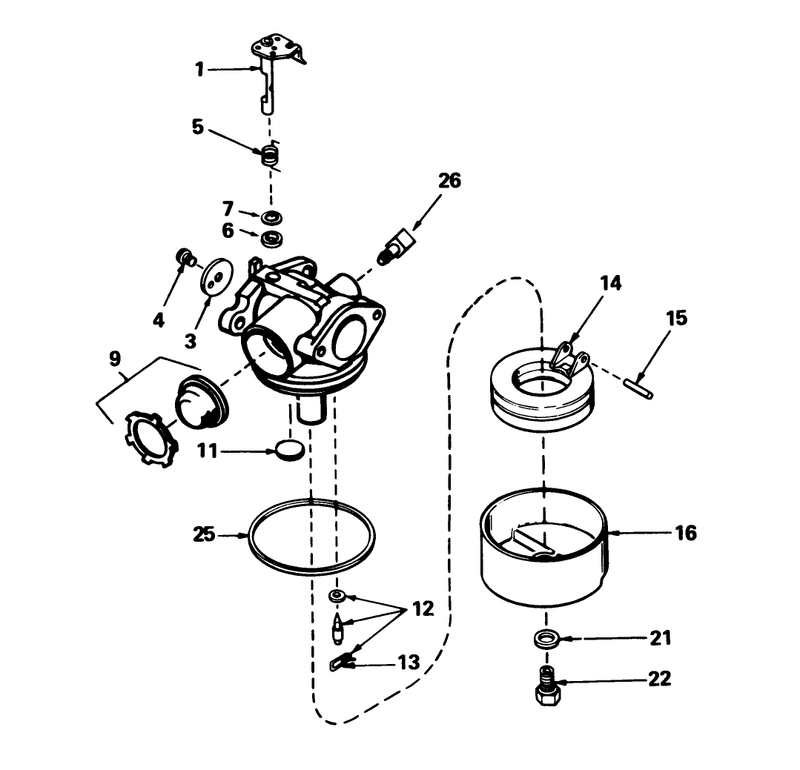 Carburetor No 632098