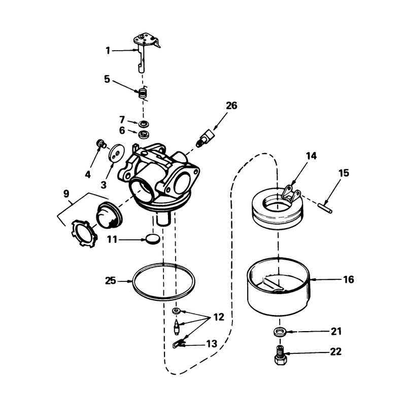 Carburetor No 632098