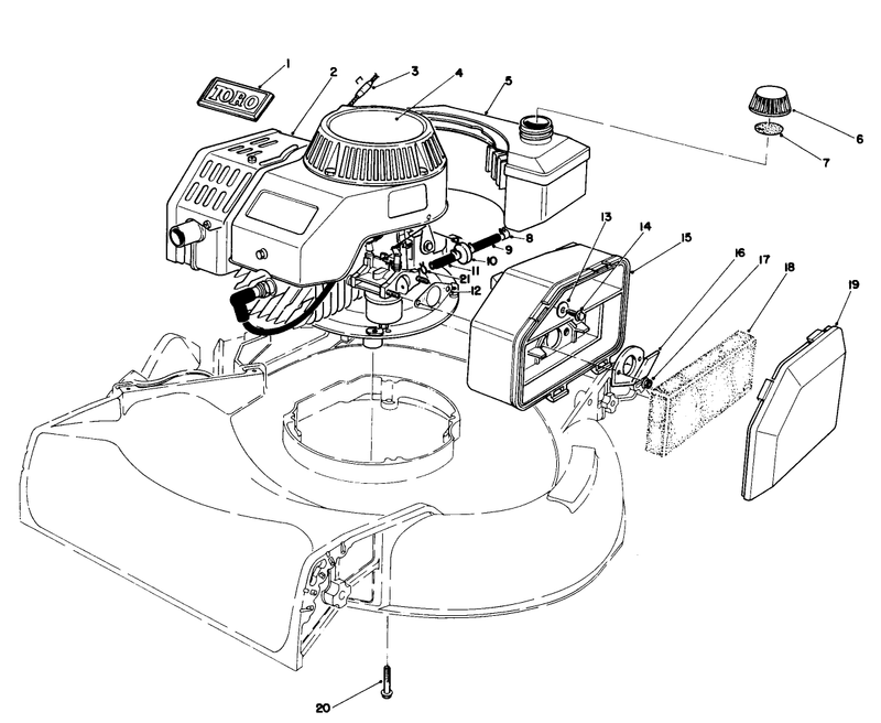 Engine Assembly used On Units With Serial No 6002074 and Up