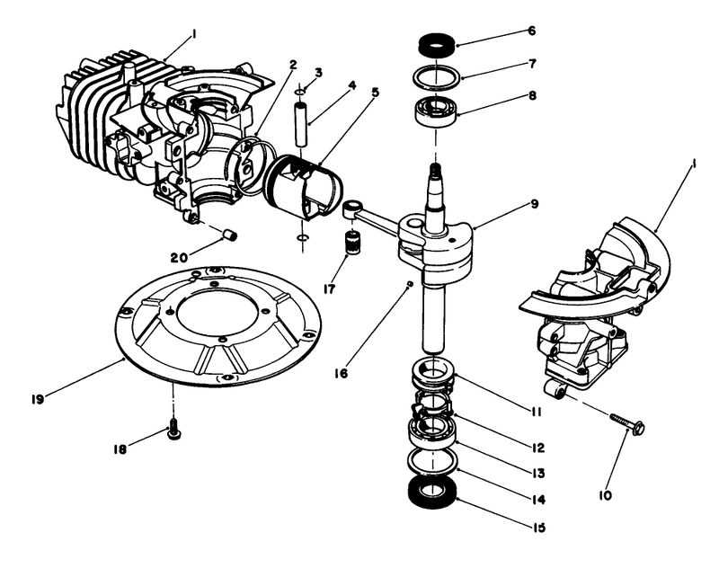 Crankshaft Assembly model No 47pf5 and 47pg6