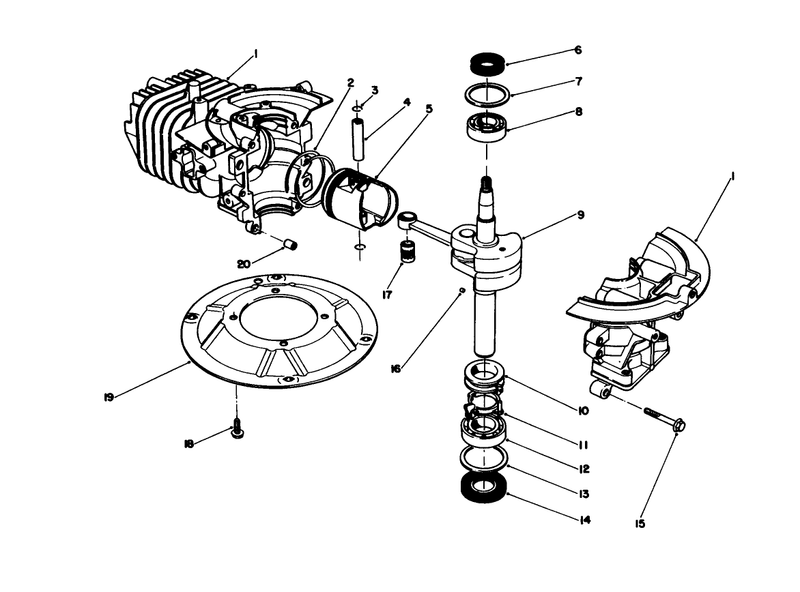 Crankshaft Assembly model No 47ph7