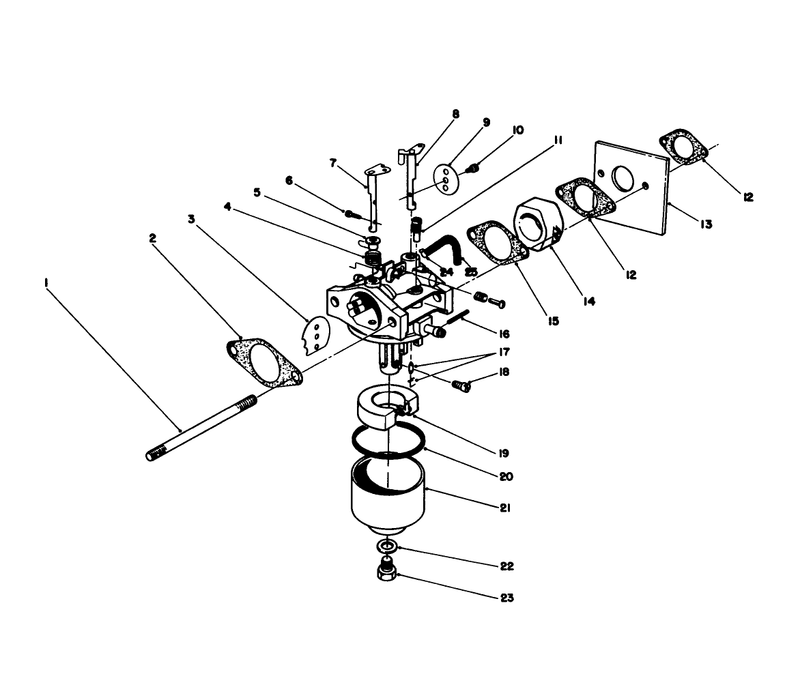 Carburetor Assembly model No 47ph7