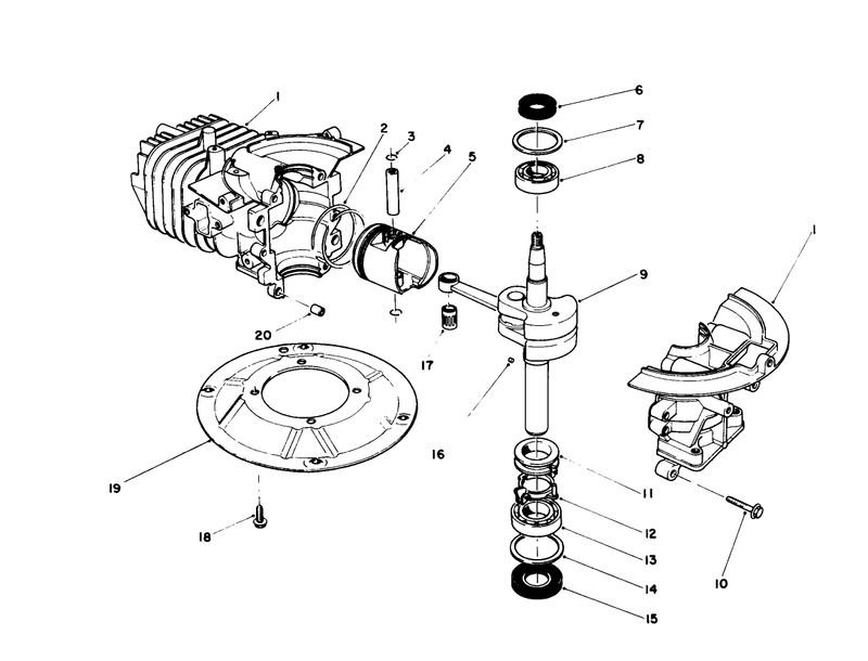 Crankshaft Assembly model No 47pj8