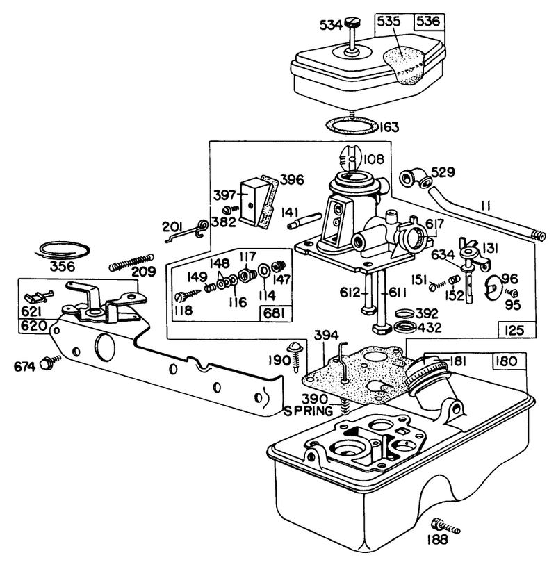 Carburetor Assembly Model 390065