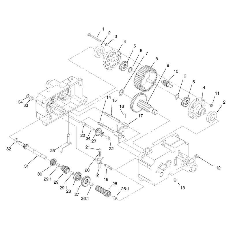 Transmission 8 Speed 8 Pinion Continued