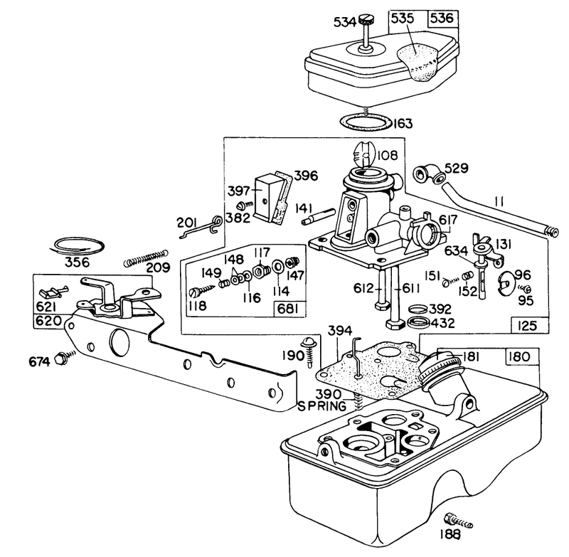Carburetor Assembly Model 390065
