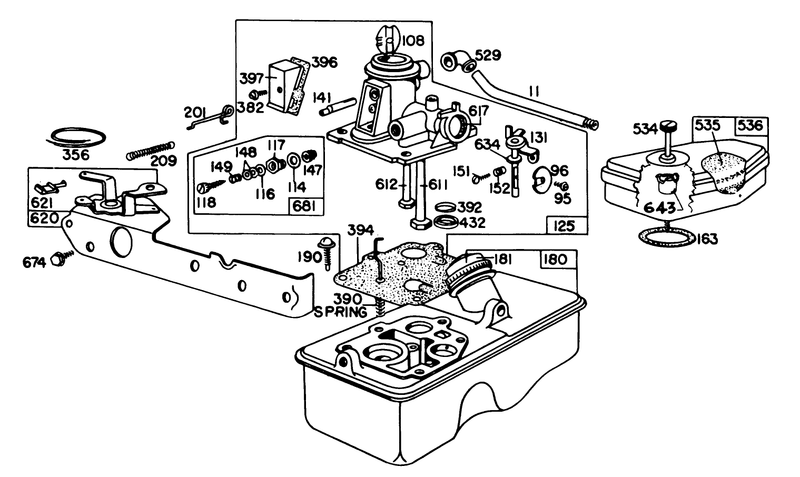 Carburetor Assembly Model 92908 1846 01