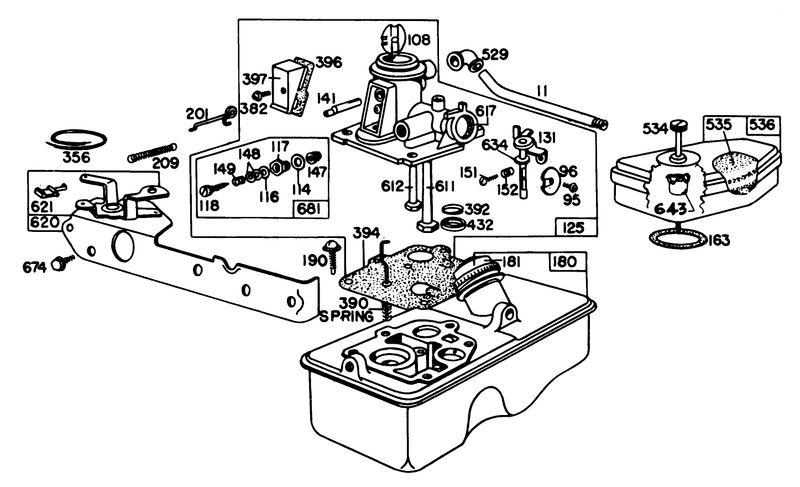 Carburetor Assembly Model 92908 1956 01