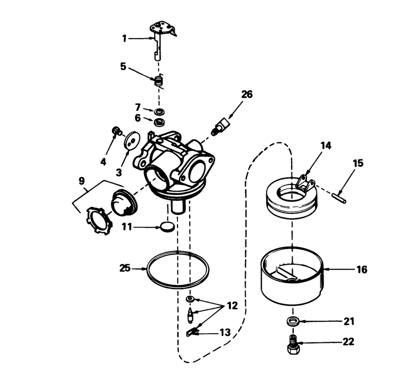 Carburetor No 632098