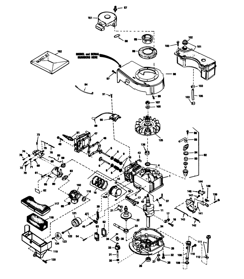 Engine Tecumseh Model No Tvs90 43228d