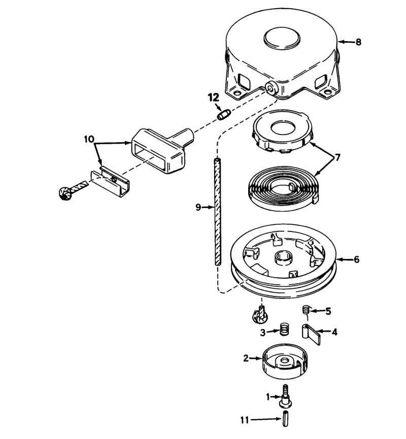 Rewind Starter N0 590420a