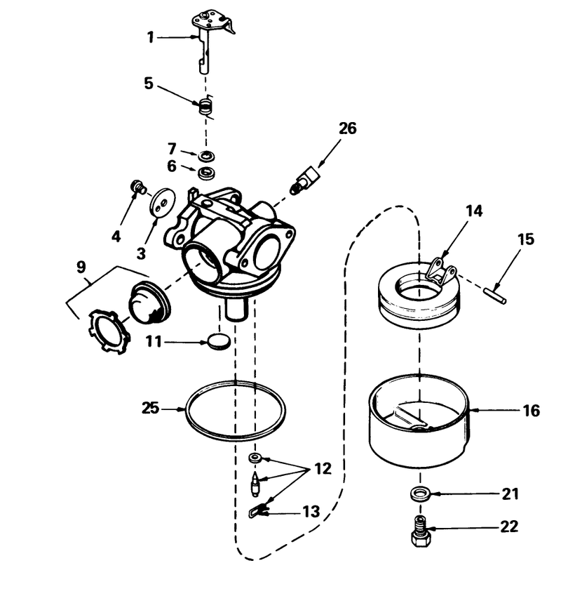 Carburetor No 632098