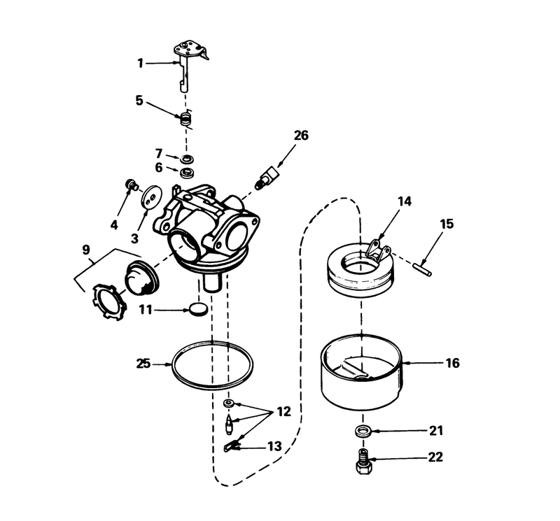 Carburetor No 632098