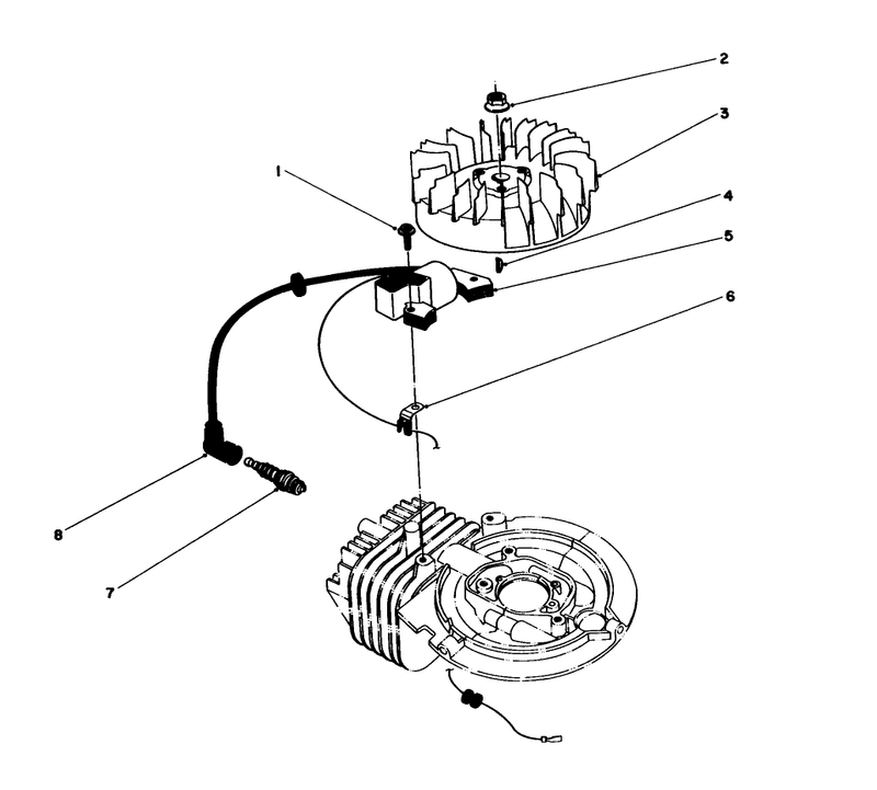Flywheel and Magneto Assembly