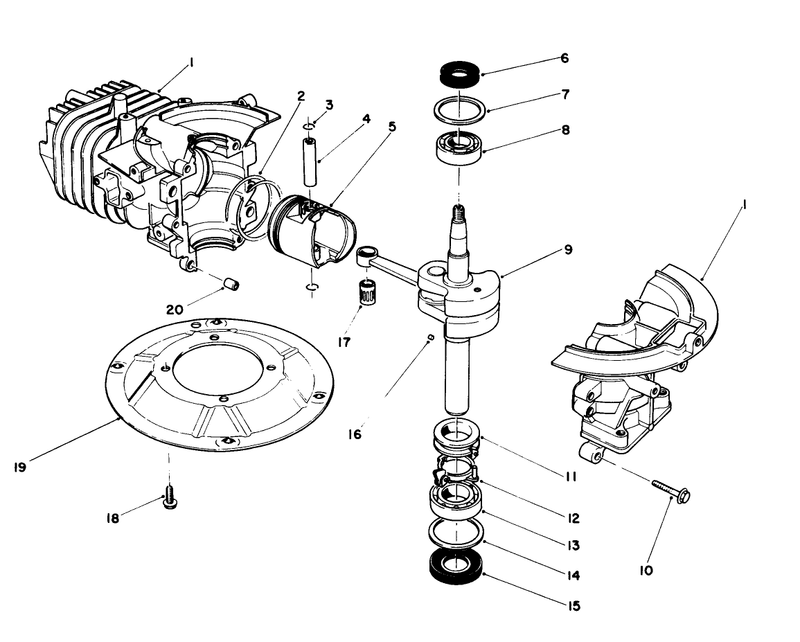 Crankshaft Assembly Model No 47pk9