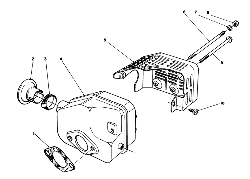Muffler Assembly model No 47plo 1