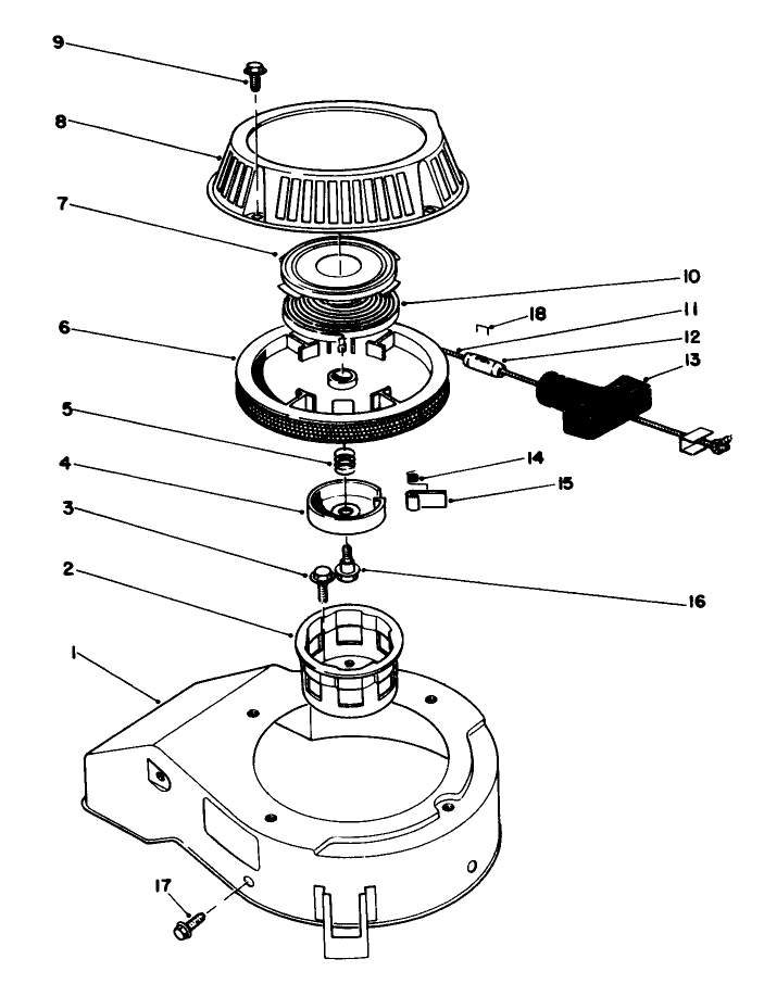 Recoil Assembly model No 47pl0 1